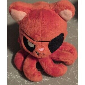 Tentacle Kitty Red Pirate Little One Cat Red Plush 5"